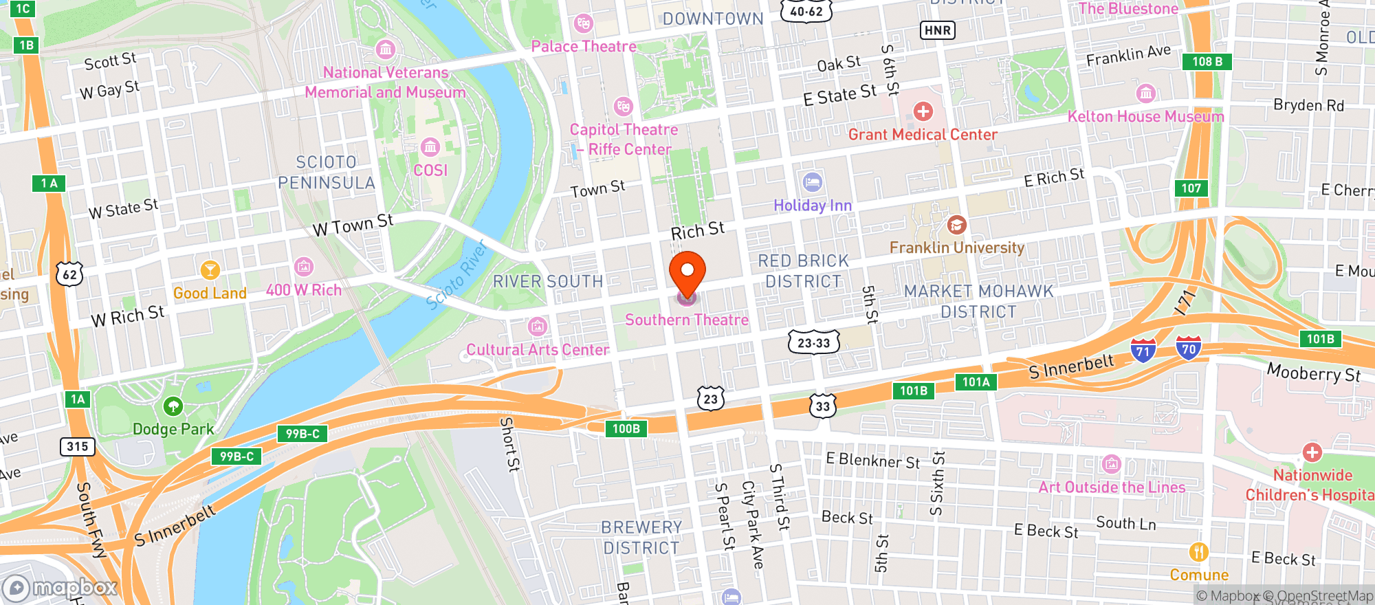 Map showing Capa  Southern Theater
