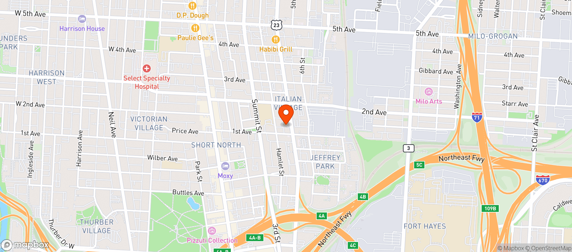 Map showing Daily Bar