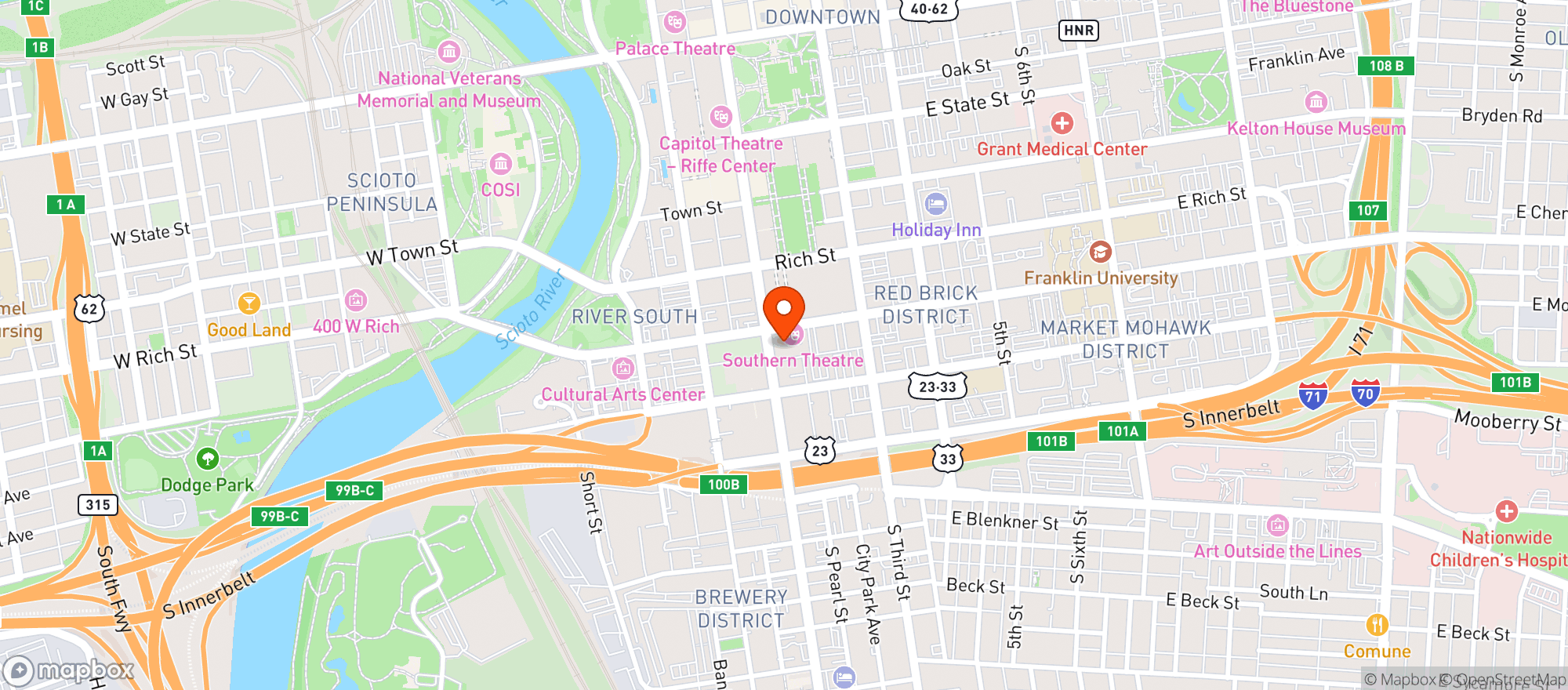 Map showing Bar Cicchetti