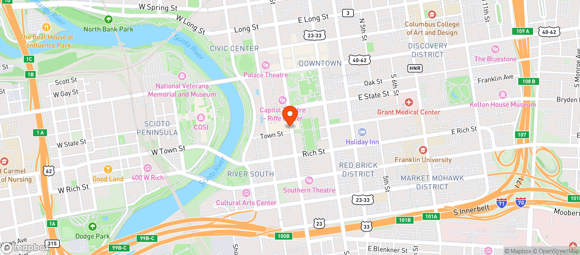 Map showing Parable Coffee Inc