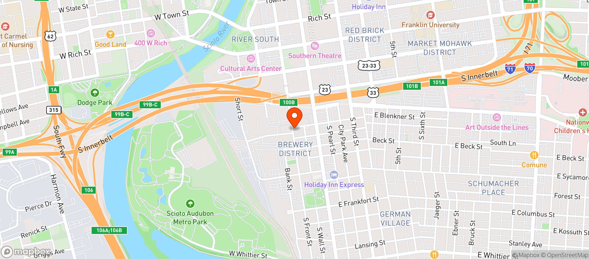 Map showing Vhs Social Club