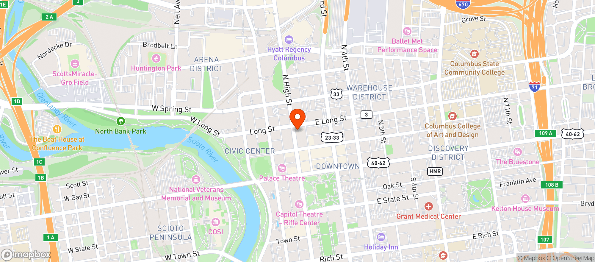 Map showing Jsk Carryout