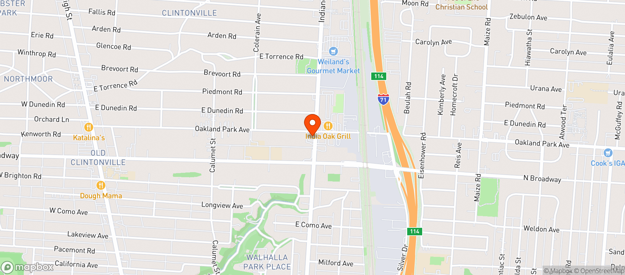 Map showing Clinton Emporium