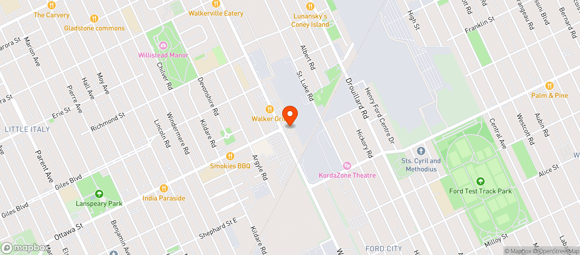 Map showing One Plant