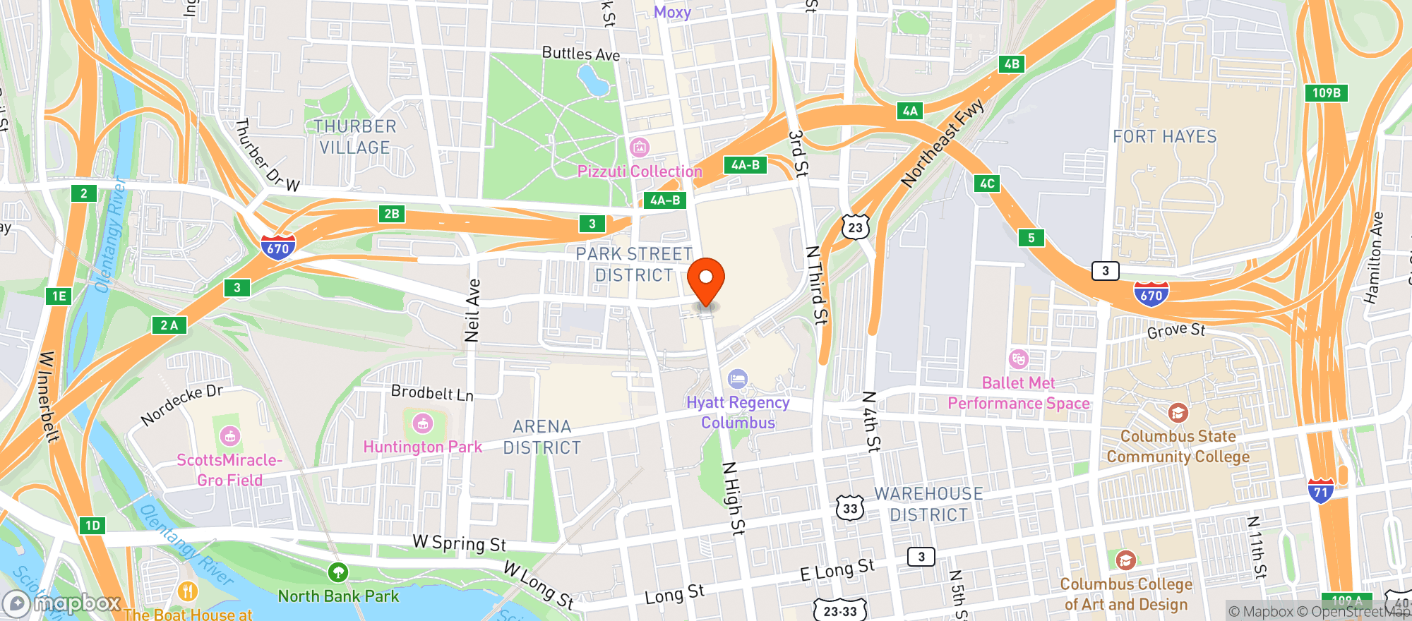 Map showing Char Bar