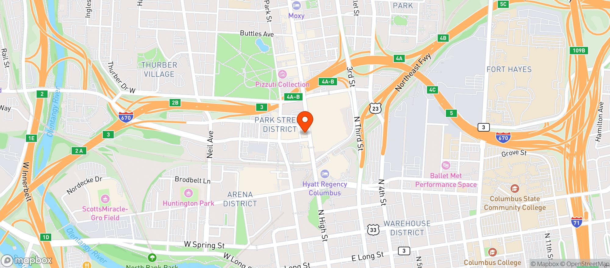 Map showing Bareburger