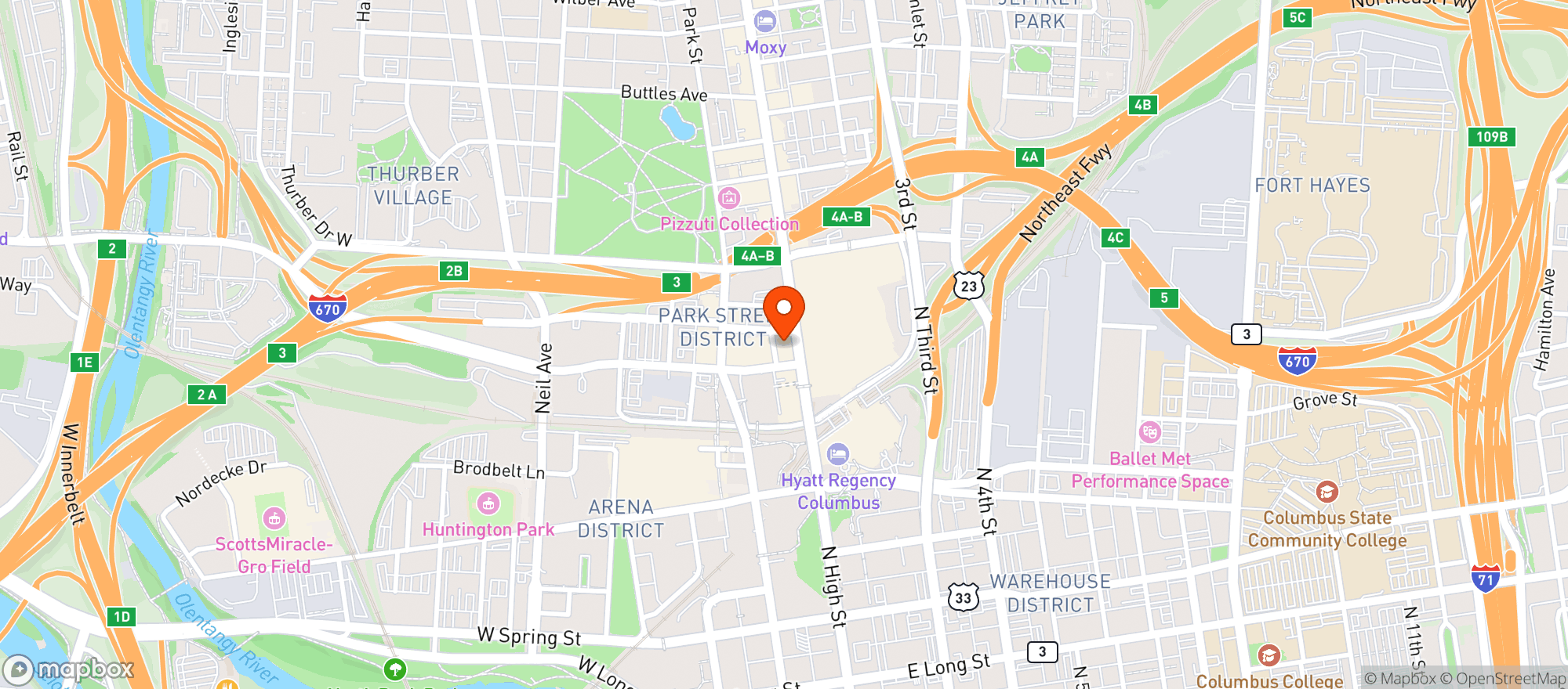 Map showing Novaks