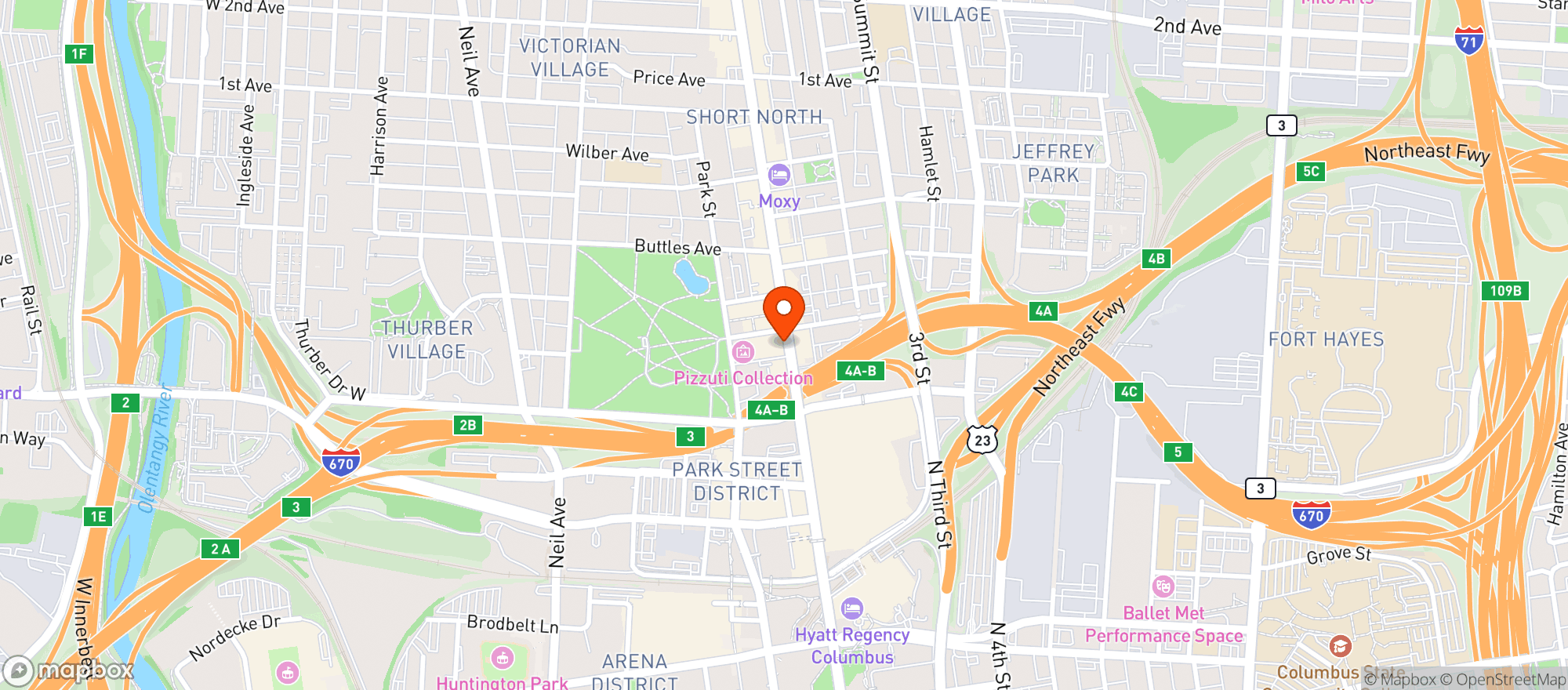 Map showing The Pearl