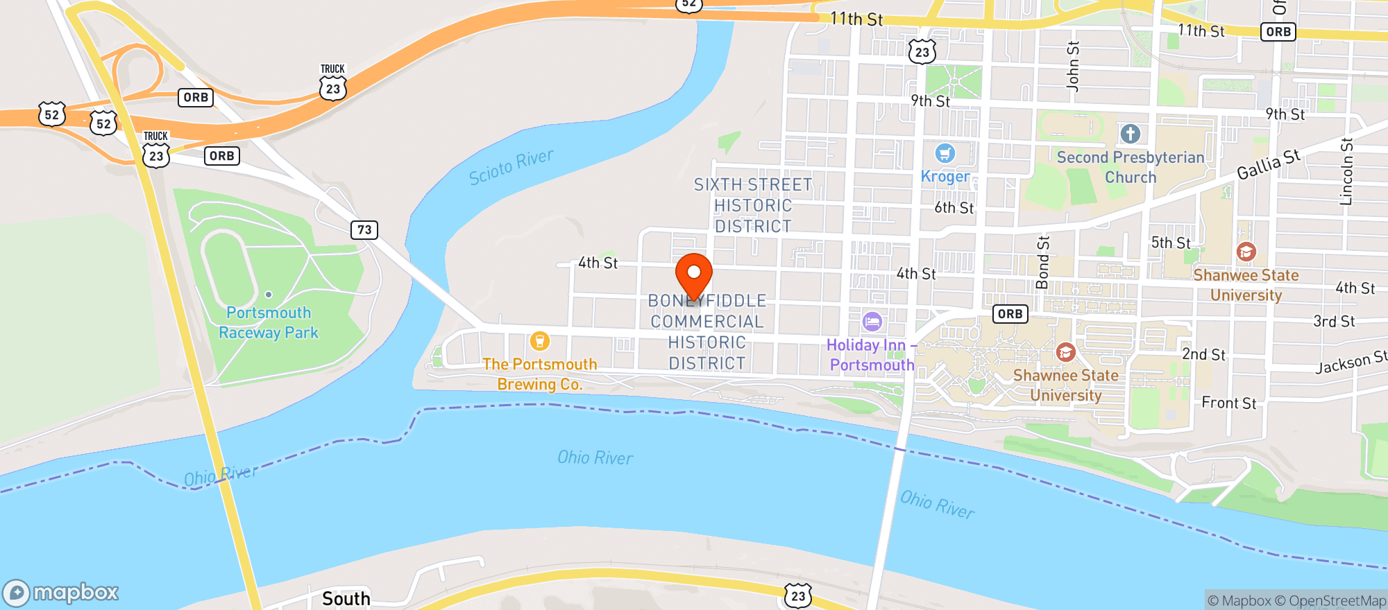 Map showing Friends Of Portsmouth