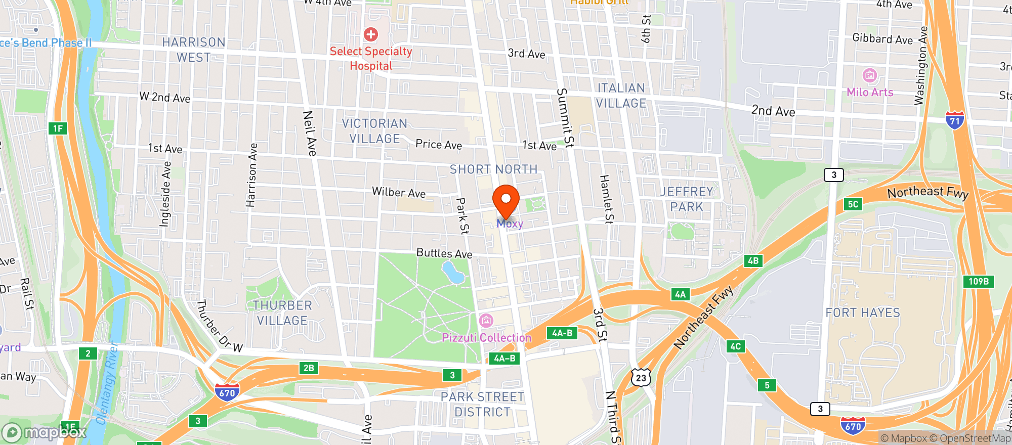 Map showing Short North Pint House