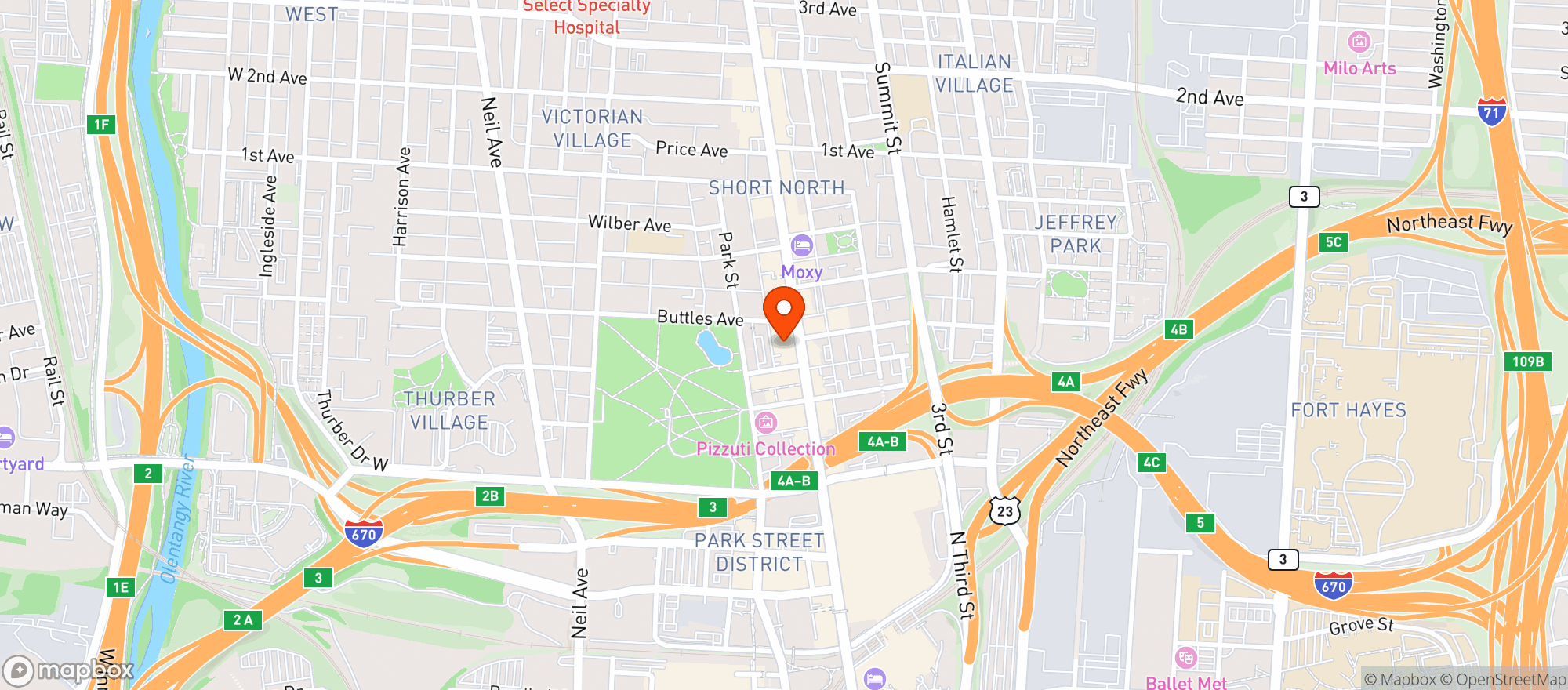 Map showing Del Mar Socal Kitchen