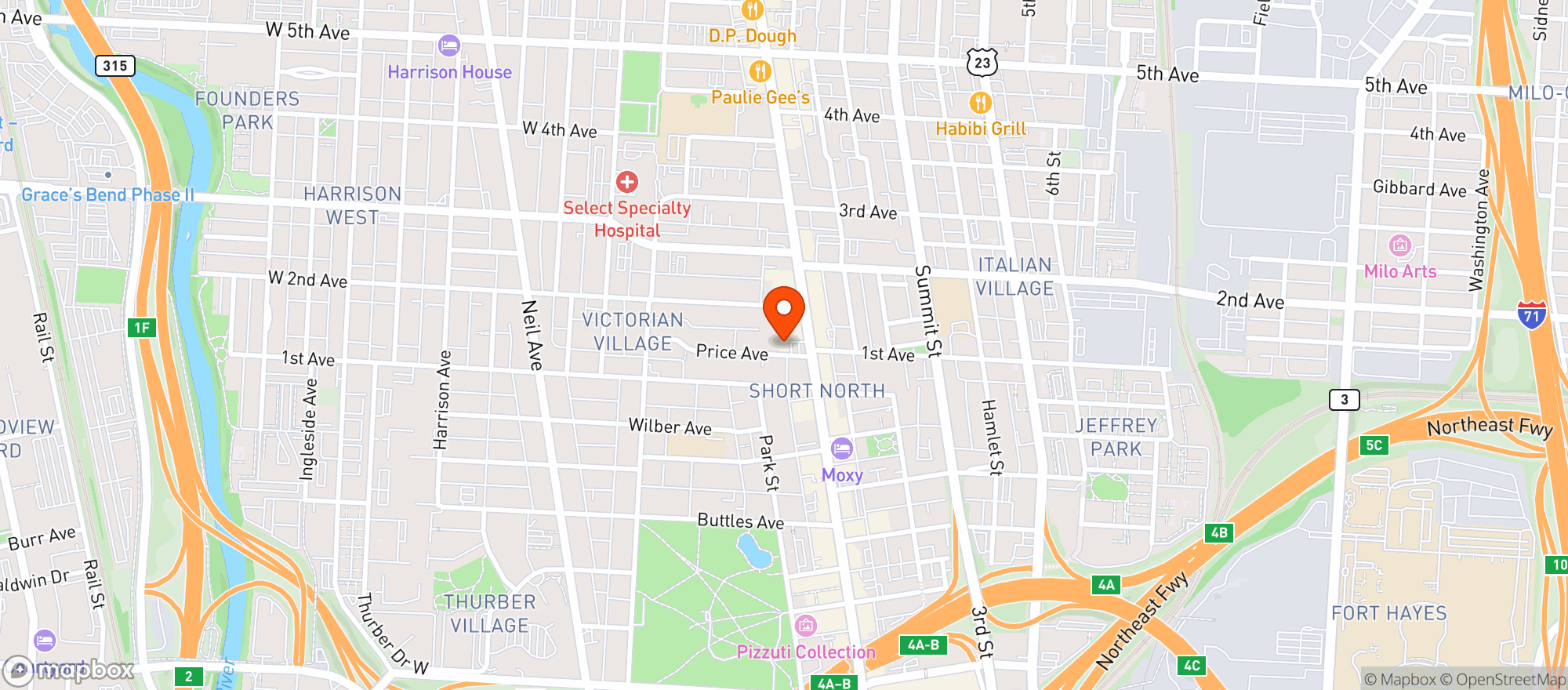 Map showing Marathon