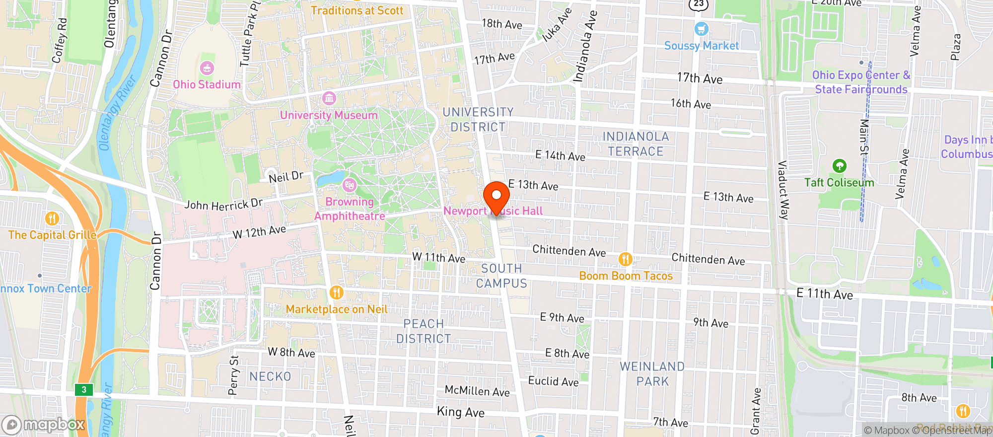 Map showing United Dairy Farmers St #634