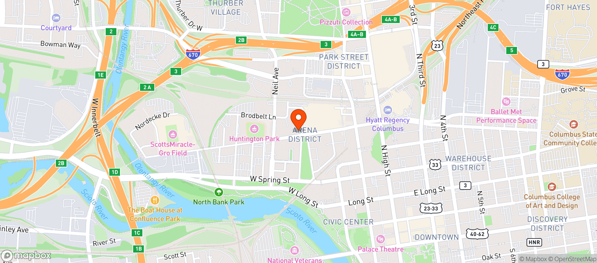 Map showing Viva Mexican Cuisine