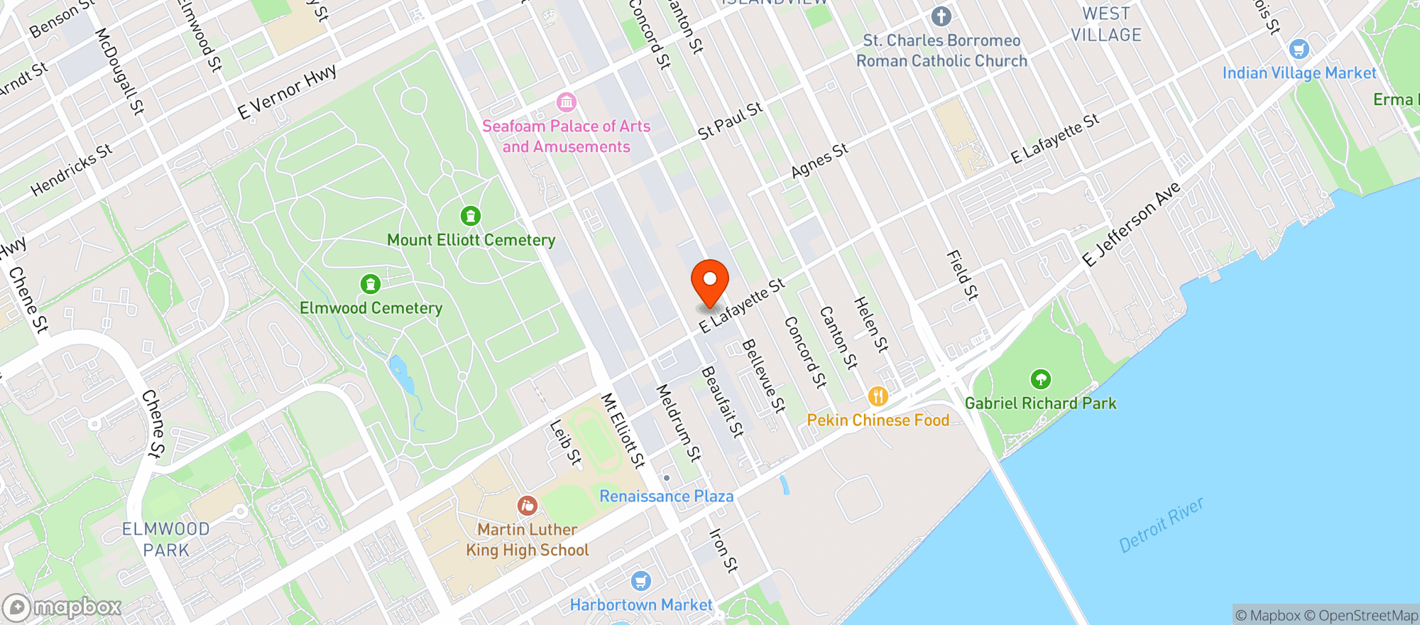 Map showing Utopia Gardens - Rec