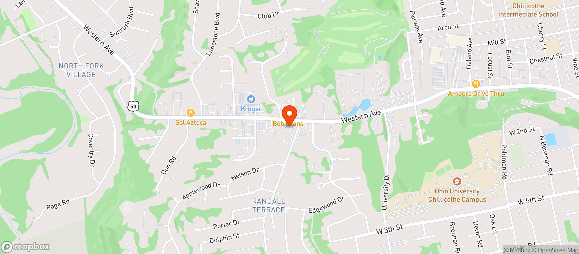 Map showing Walgreens 11294 Wstrn