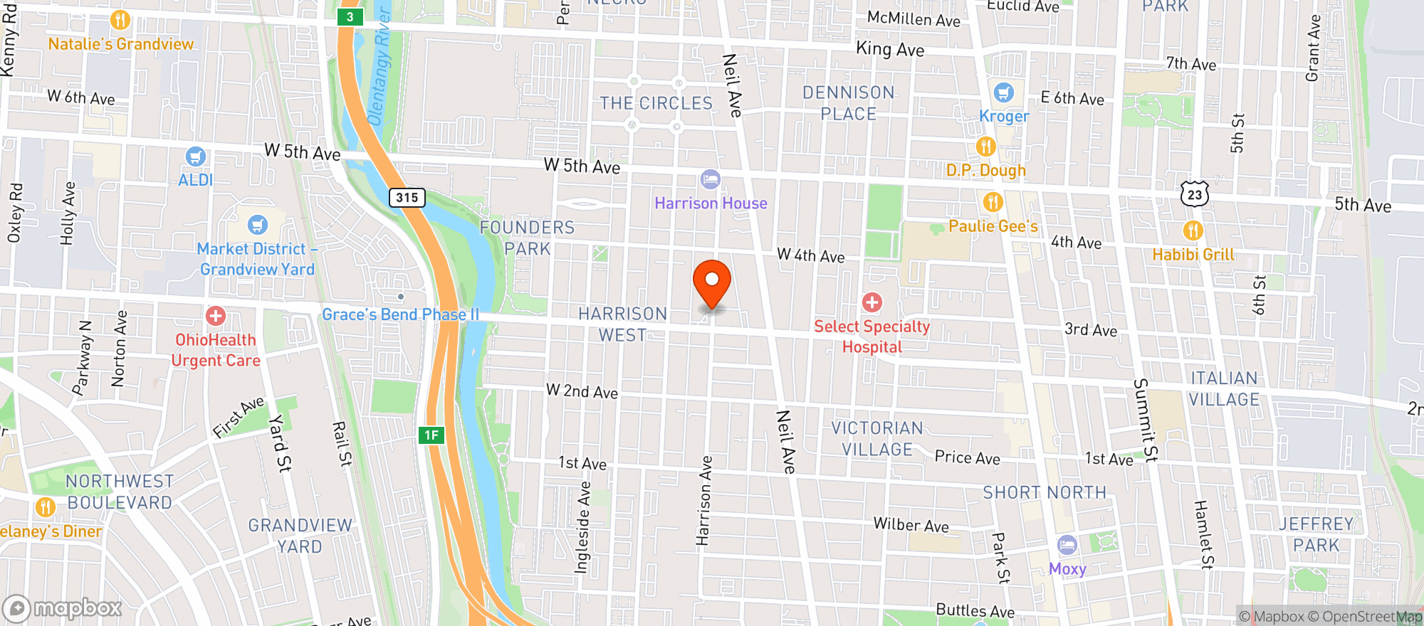 Map showing Ziggy's