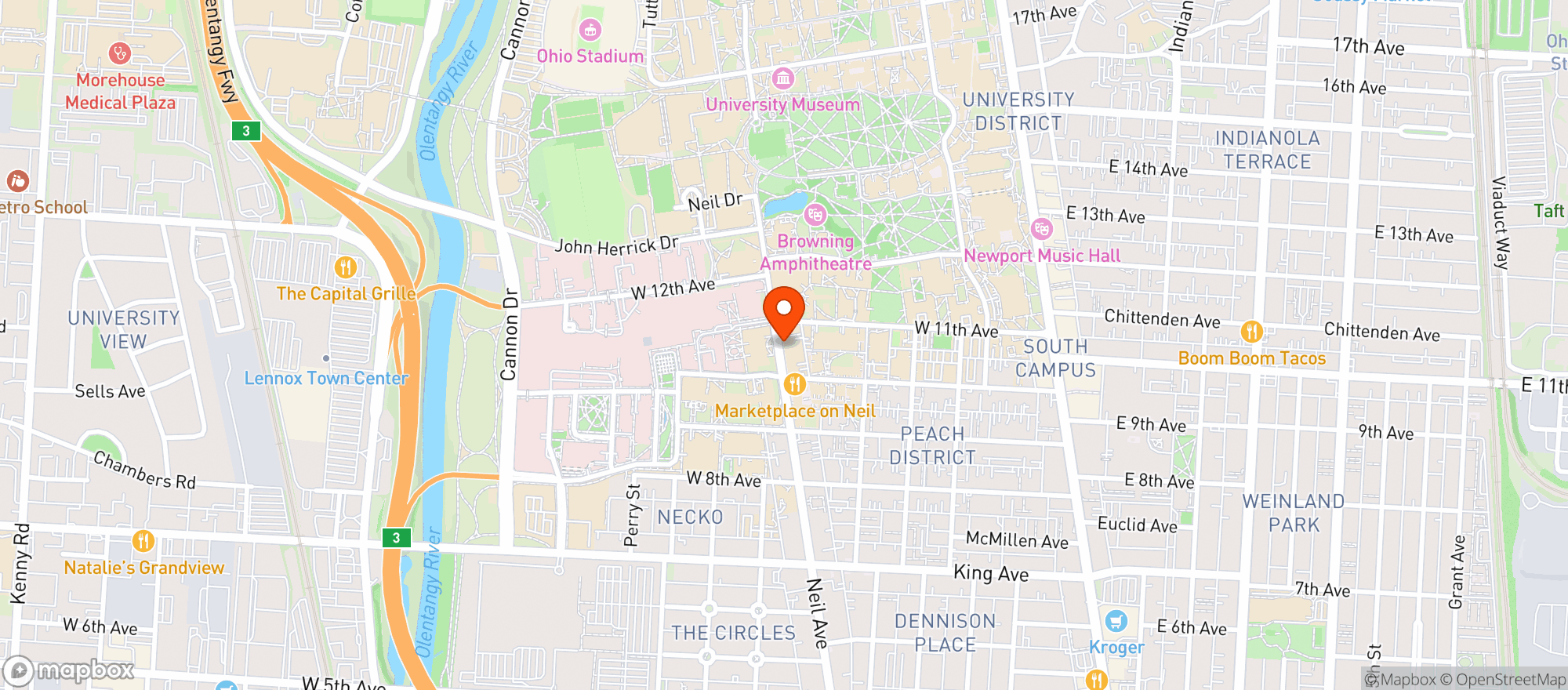 Map showing Hangover Easy