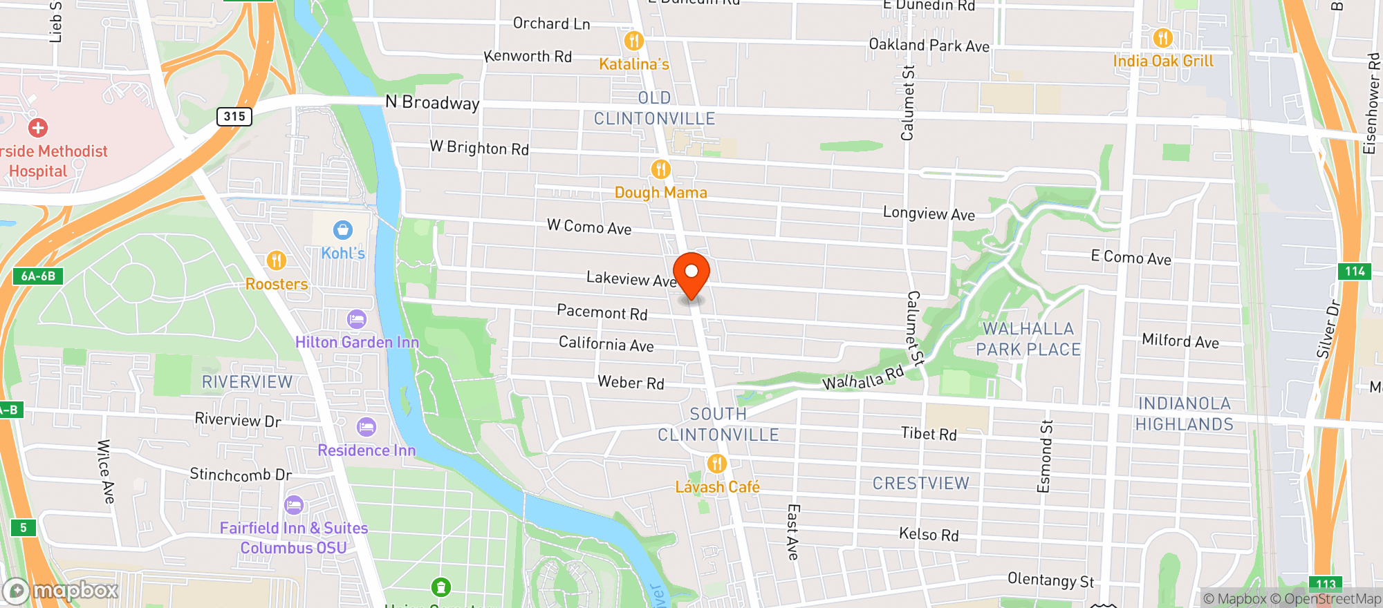Map showing Pace Hi Foods & Carry Out