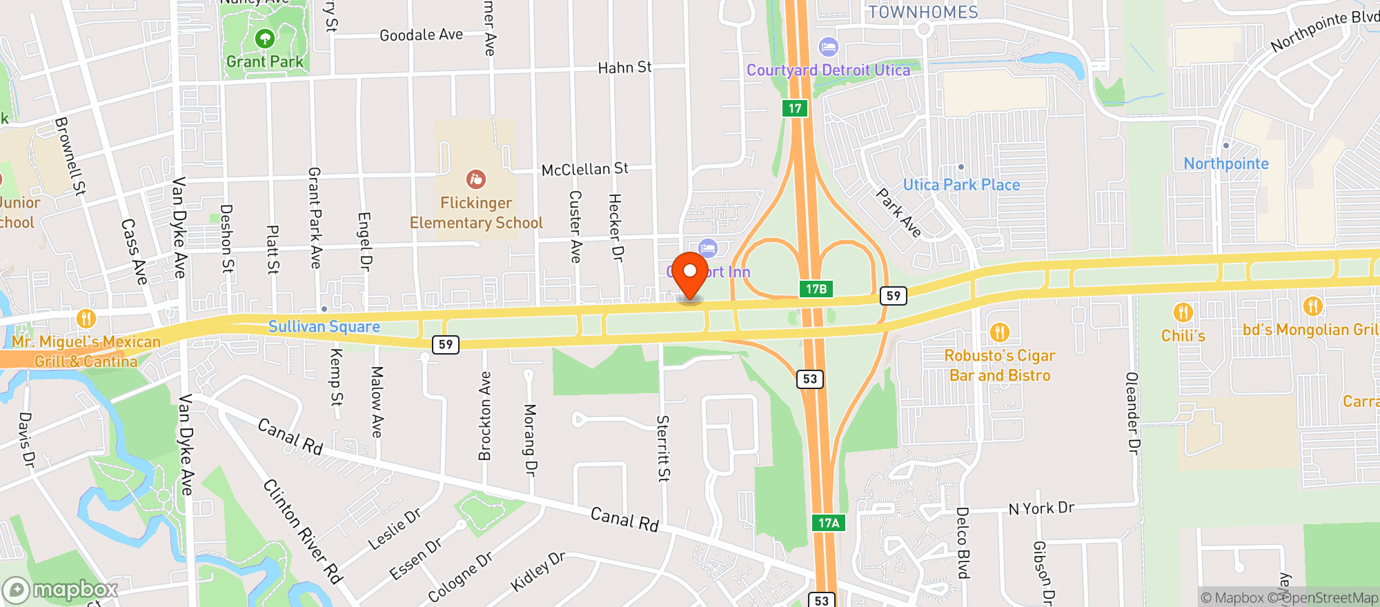 Map showing Sunoco