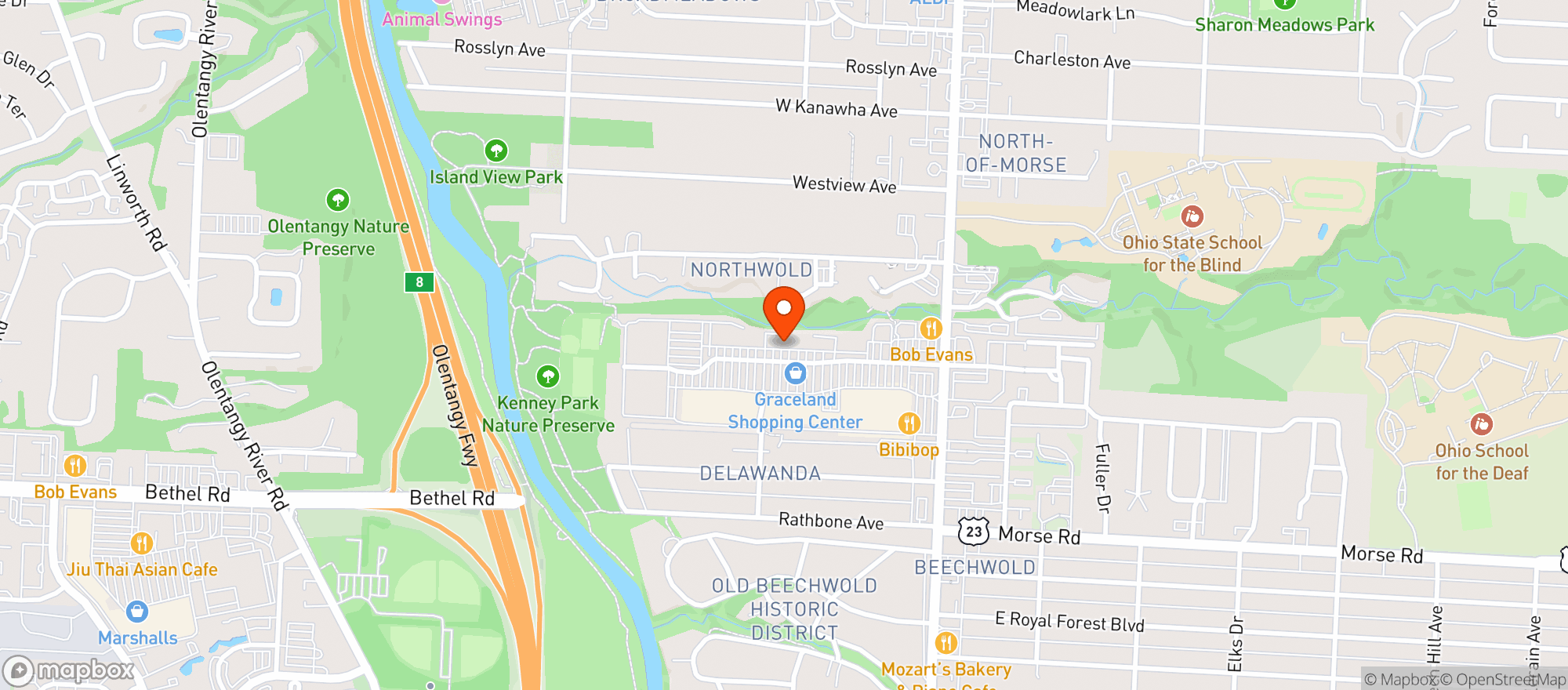 Map showing Gnc