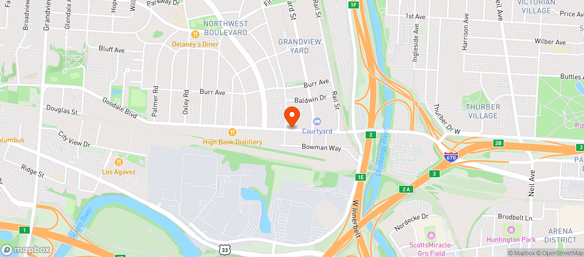 Map showing Hofbrauhaus