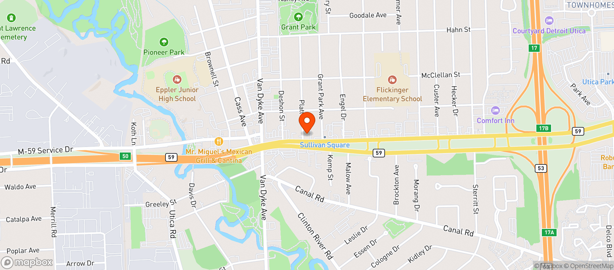 Map showing Buscemis Party Shoppe #1764
