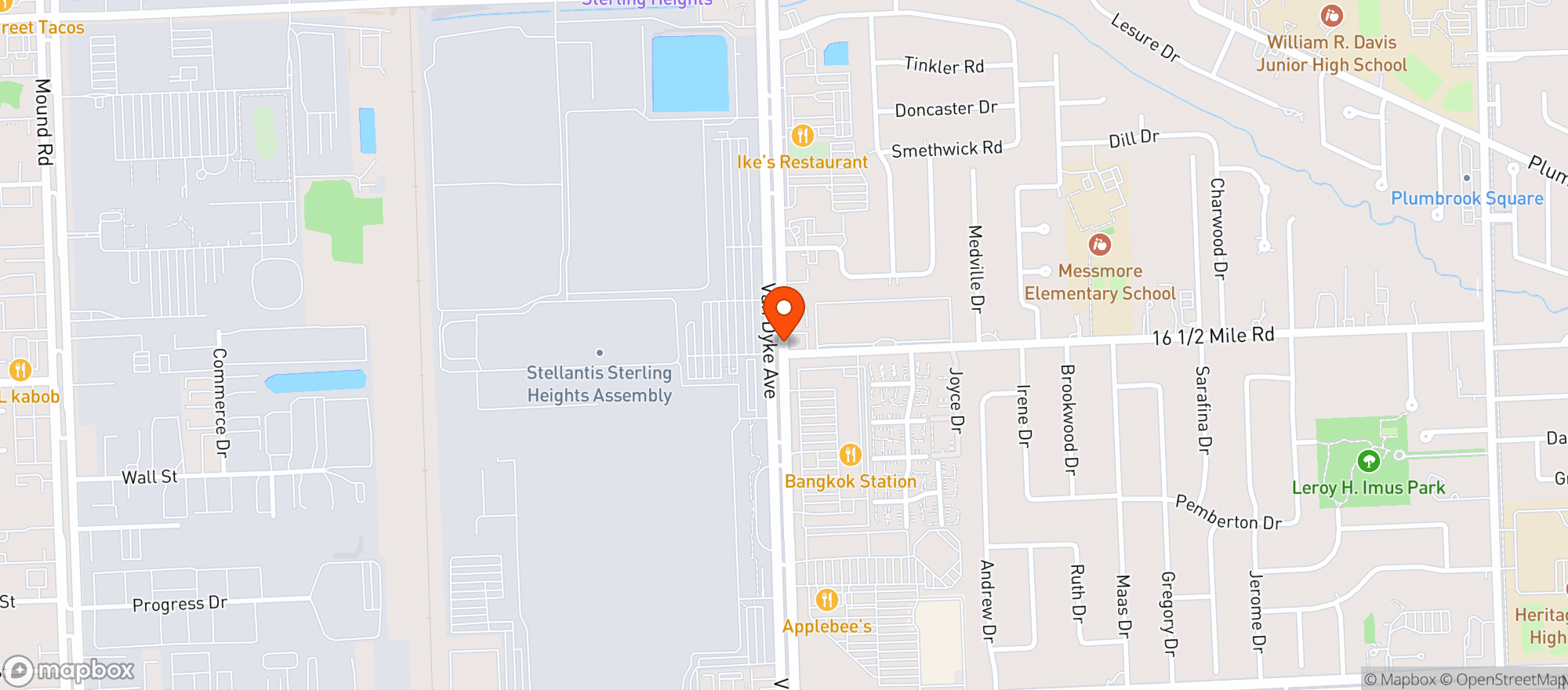 Map showing Davids Liquor Shop