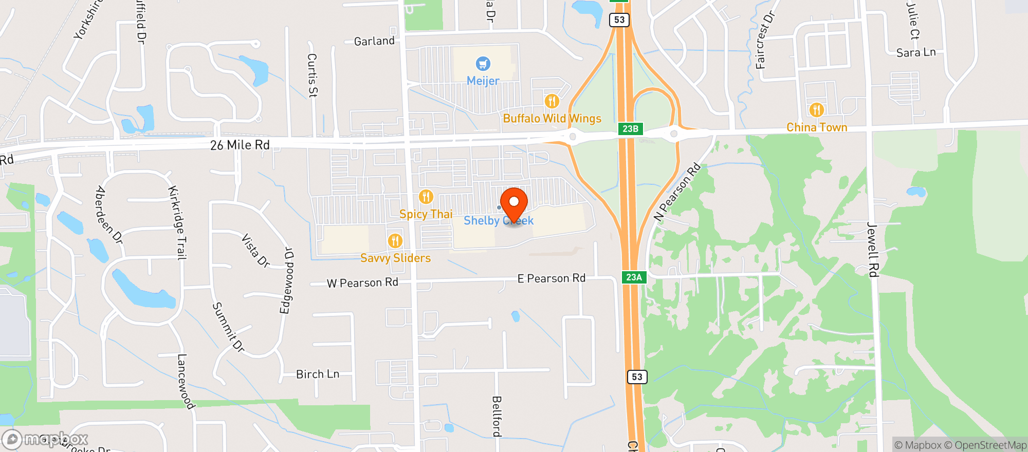 Map showing Target Store #1466