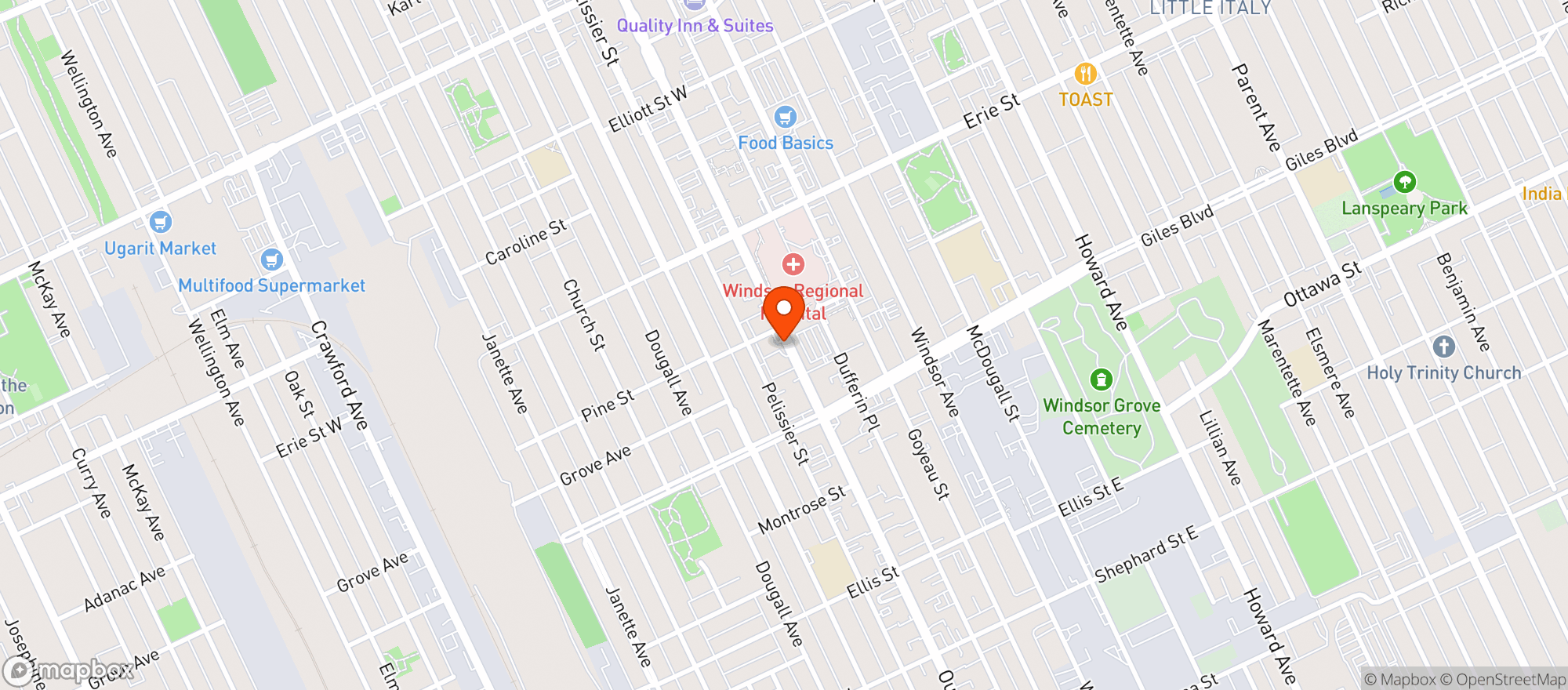 Map showing Discounted Cannabis