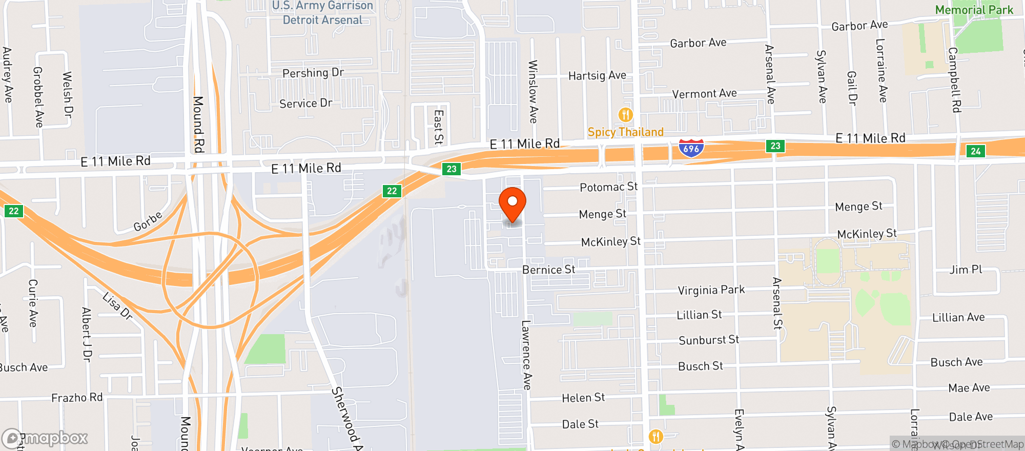 Map showing Pure Roots Centerline