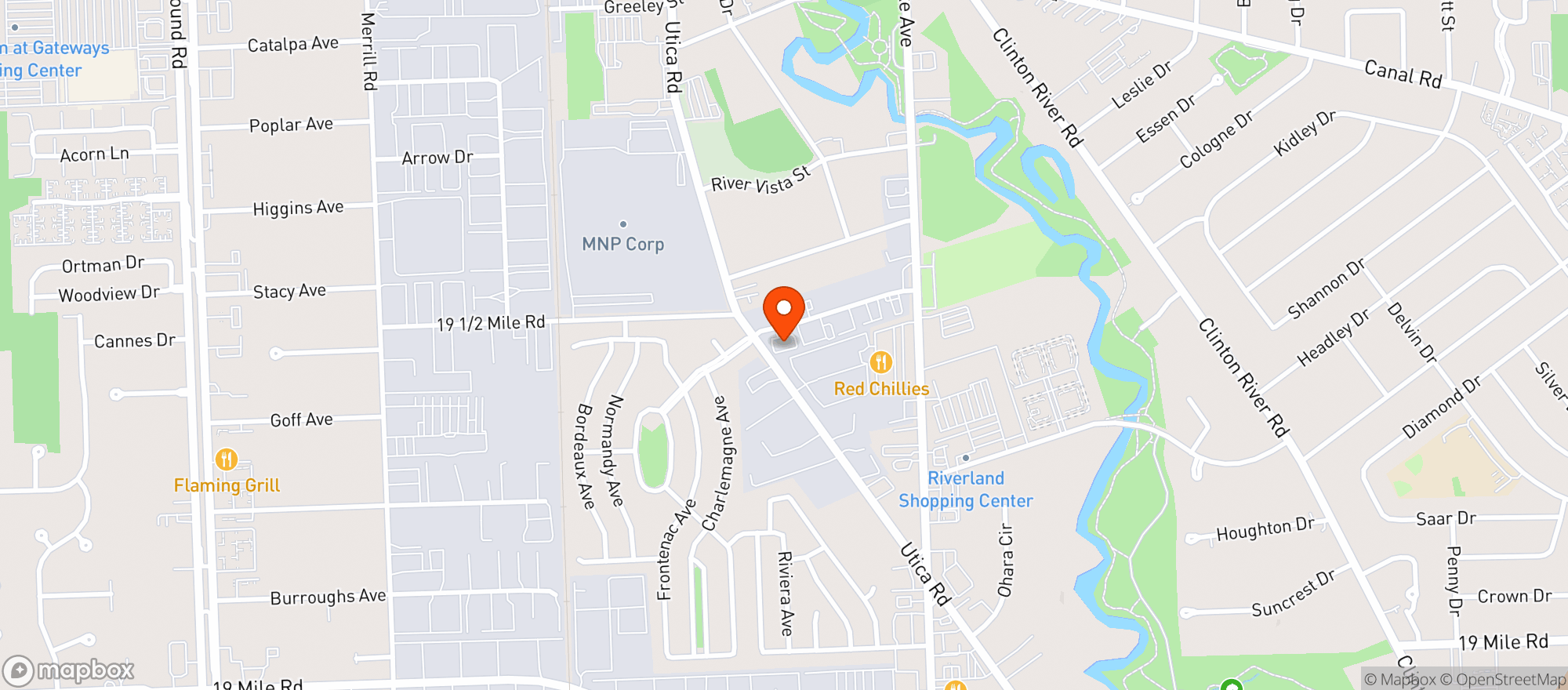 Map showing D Brothers Party Store #12