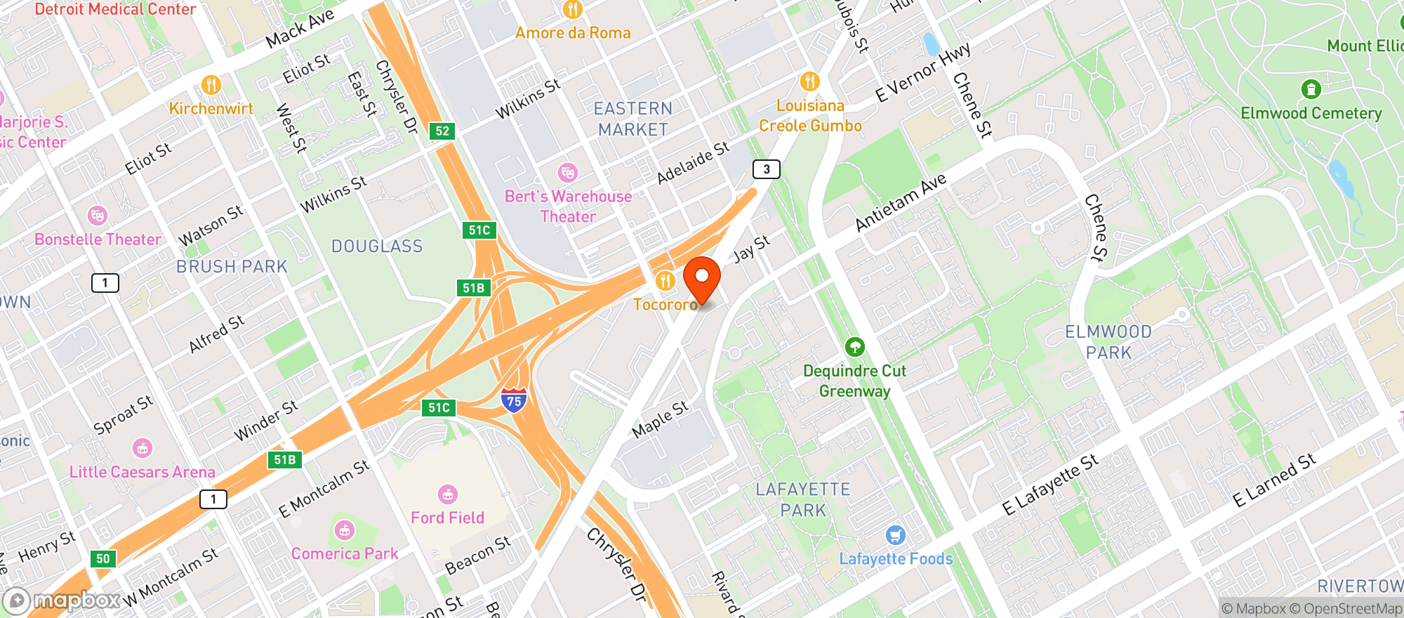 Map showing Collect