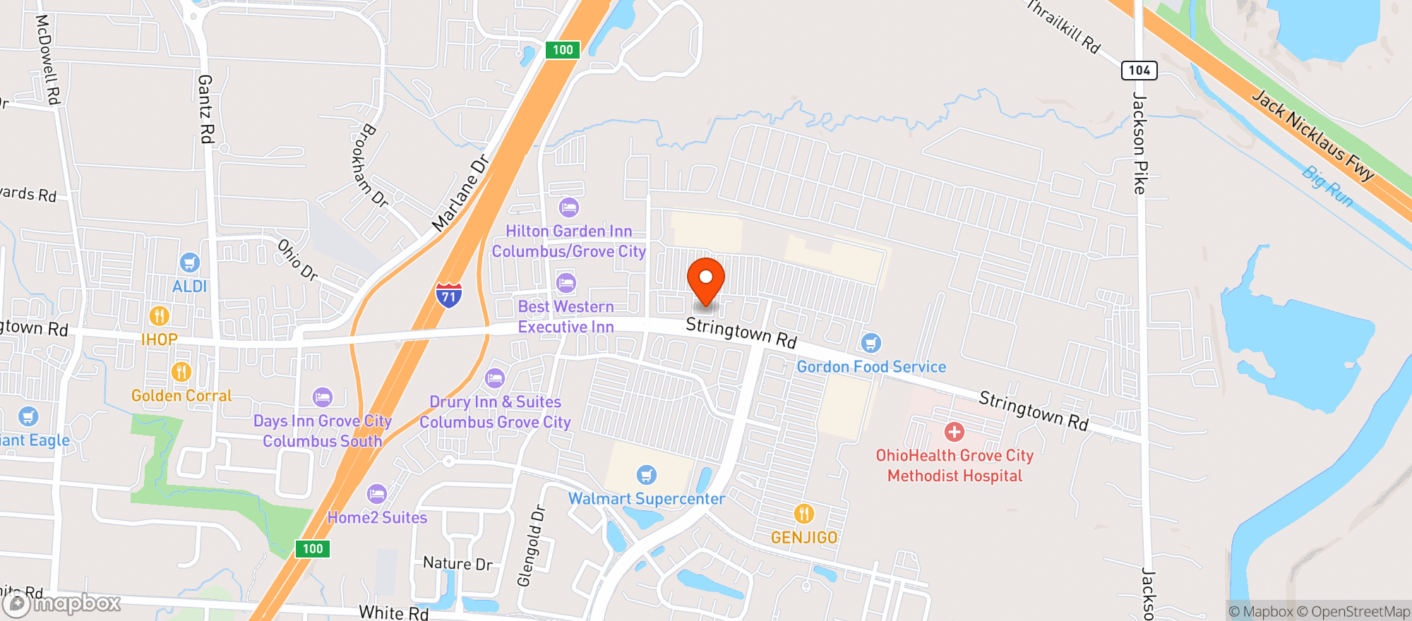 Map showing Gnc - 3166 - Parkway Centre North