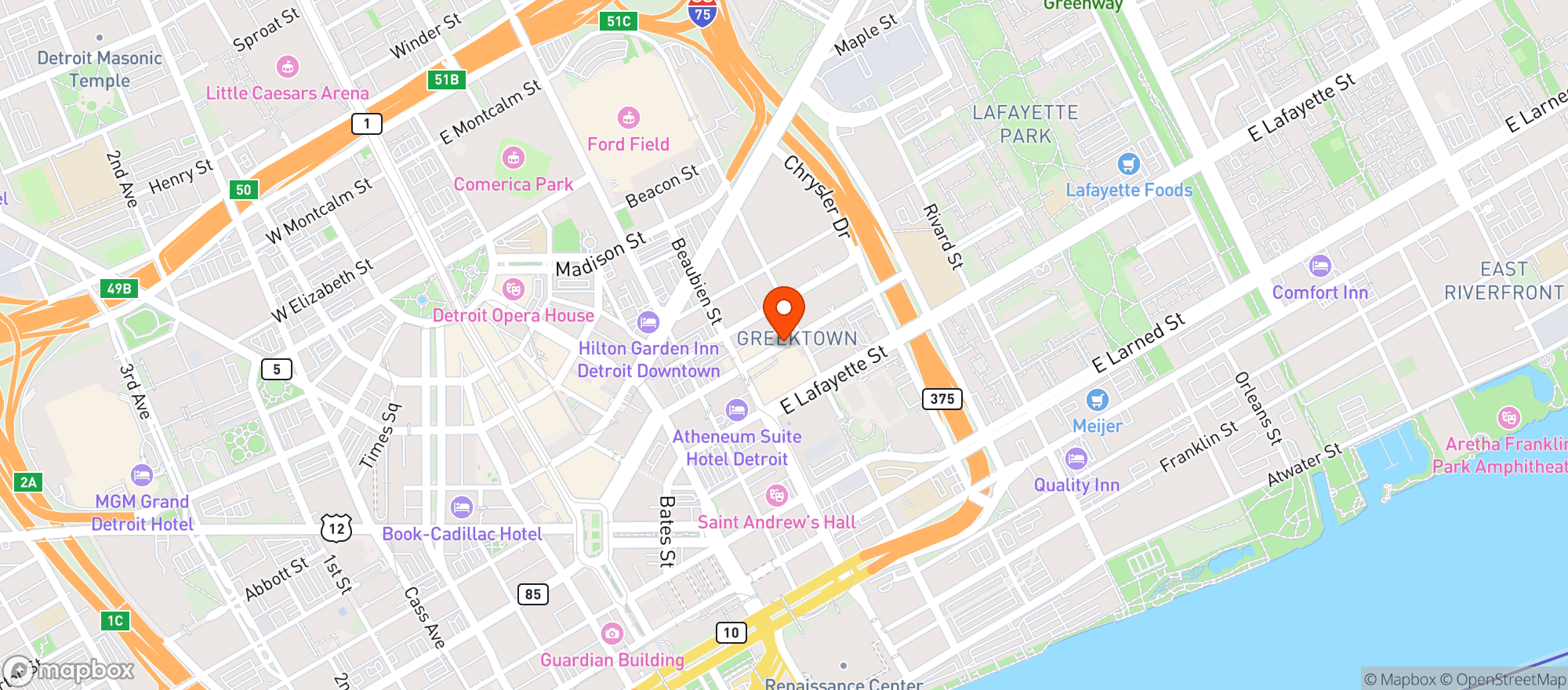Map showing Pegesus Taverna