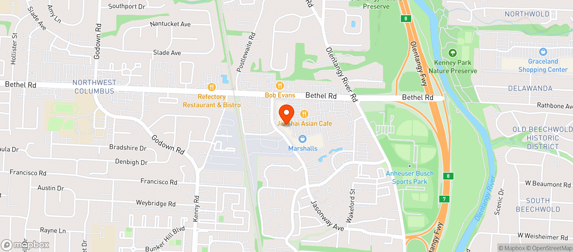 Map showing Dayou International Market