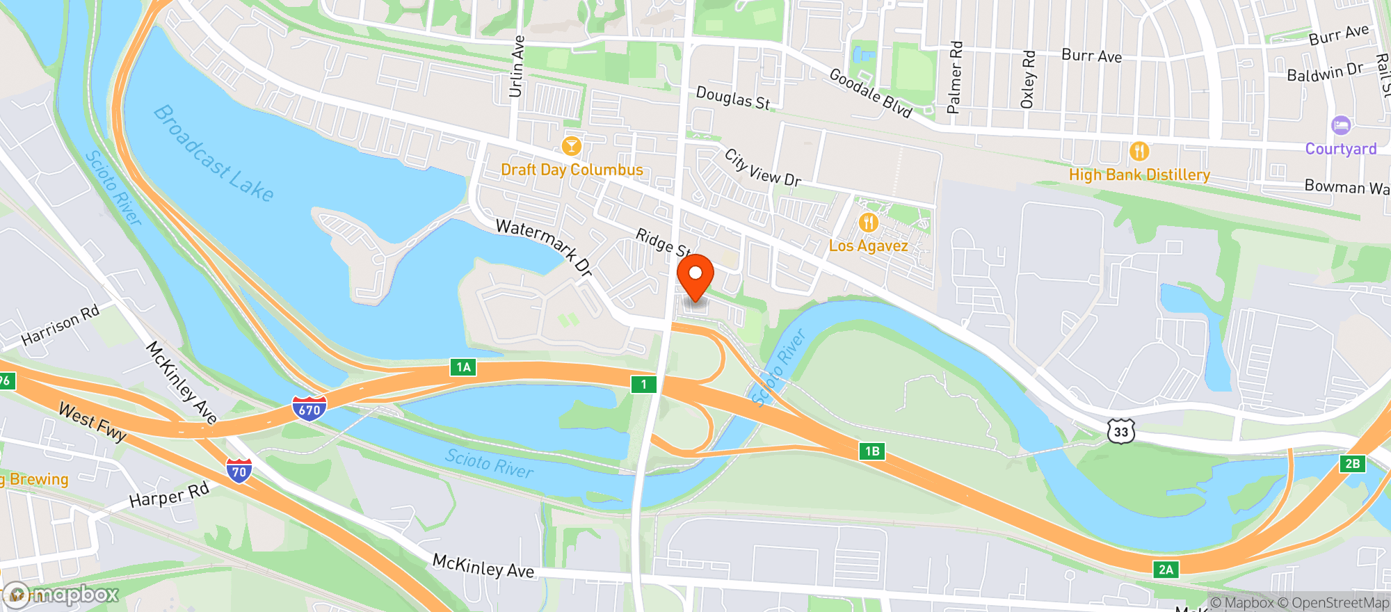 Map showing Grandview Market