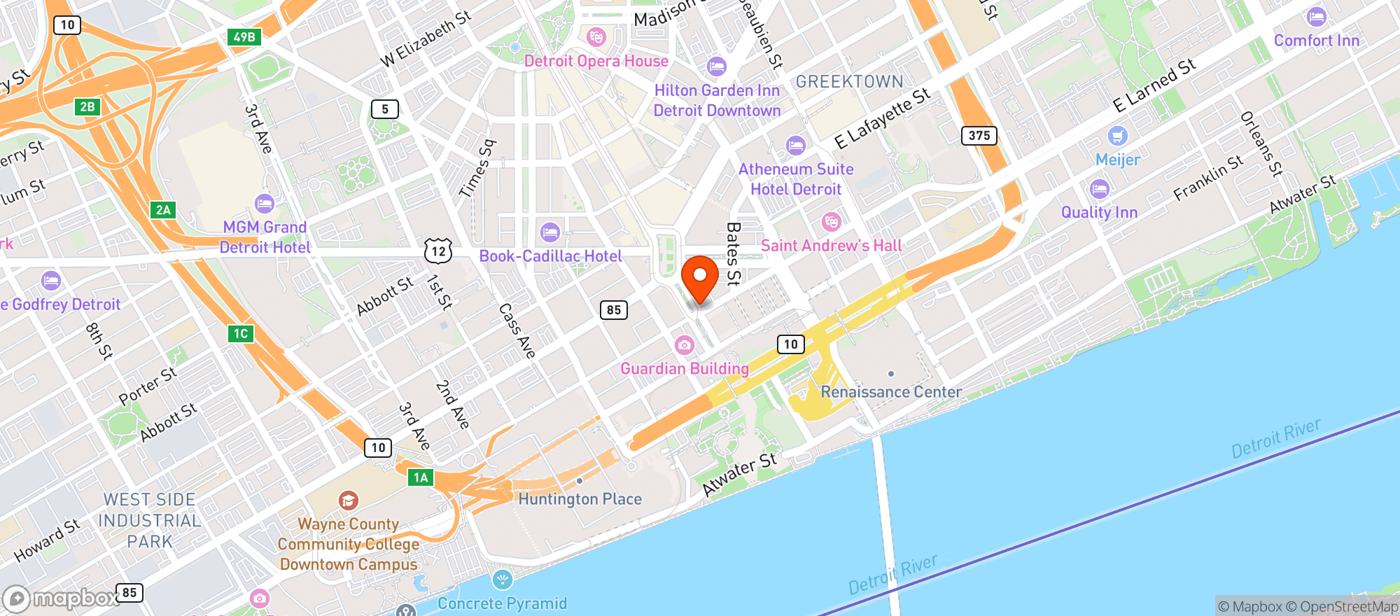 Map showing Besa