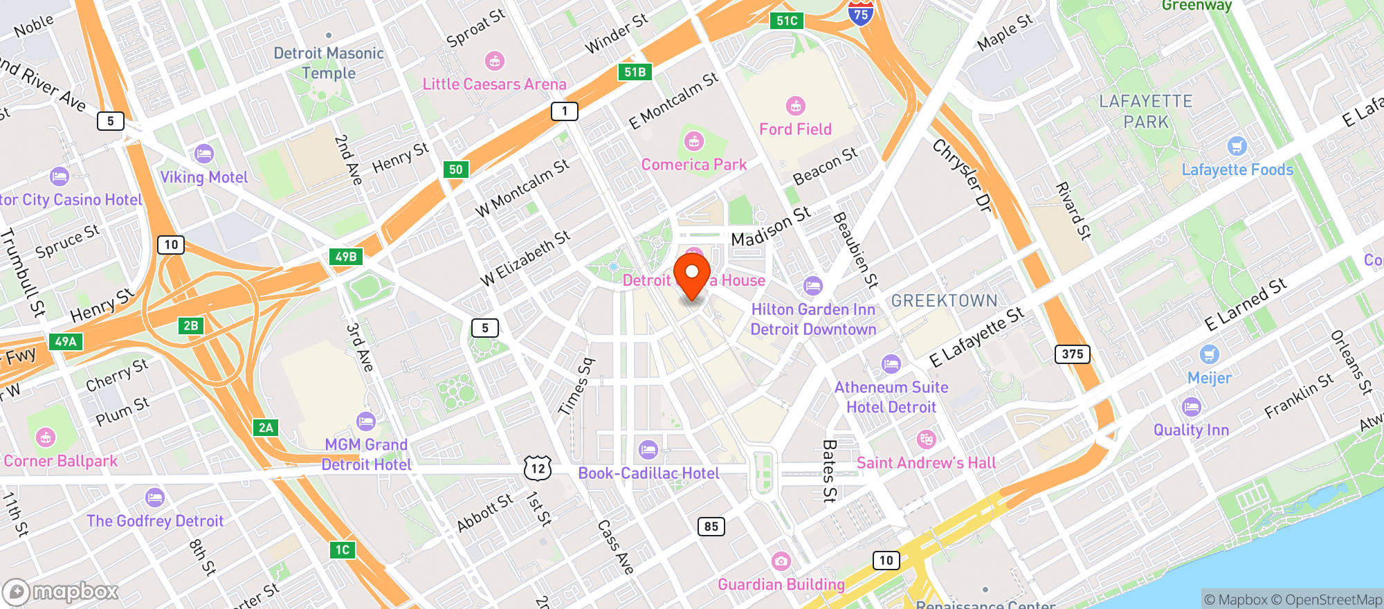 Map showing Element By Westin