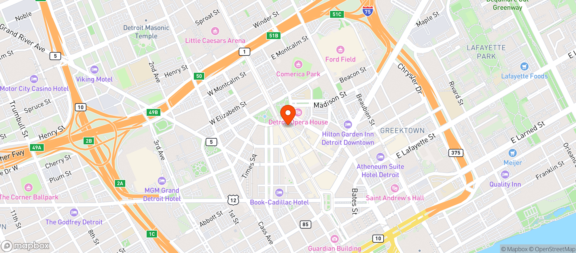 Map showing Gillys Clubhouse