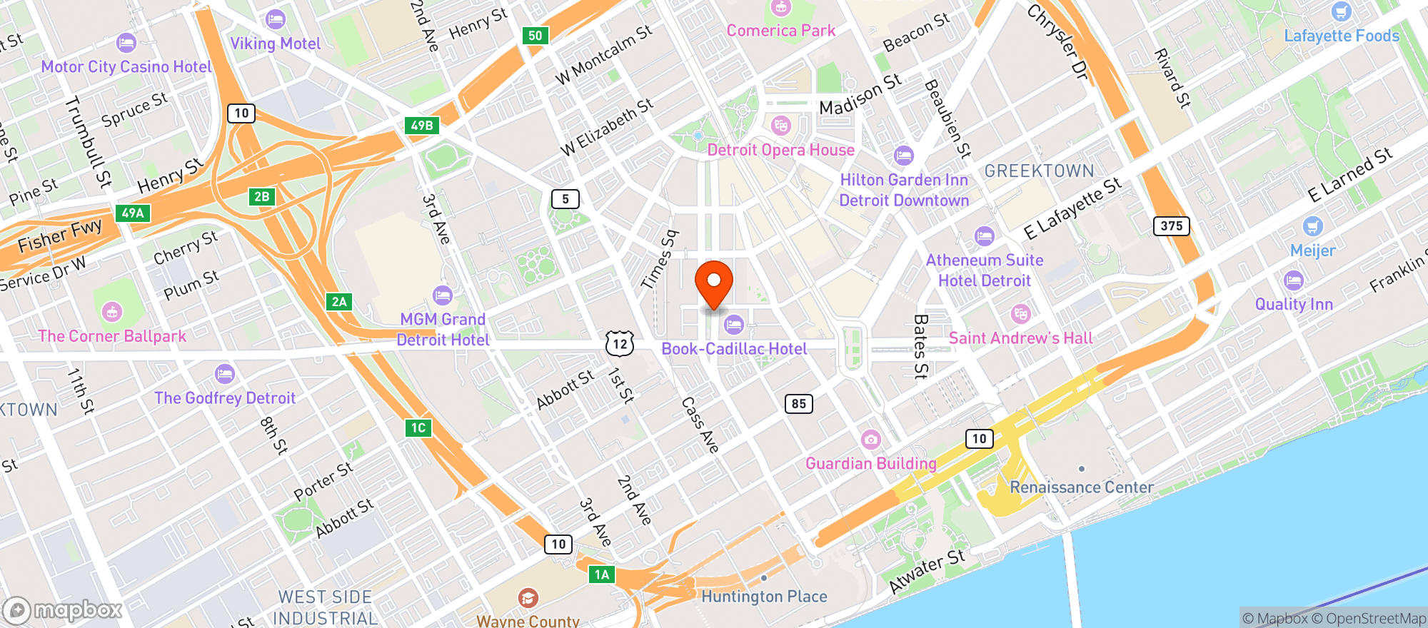 Map showing 24 Grill