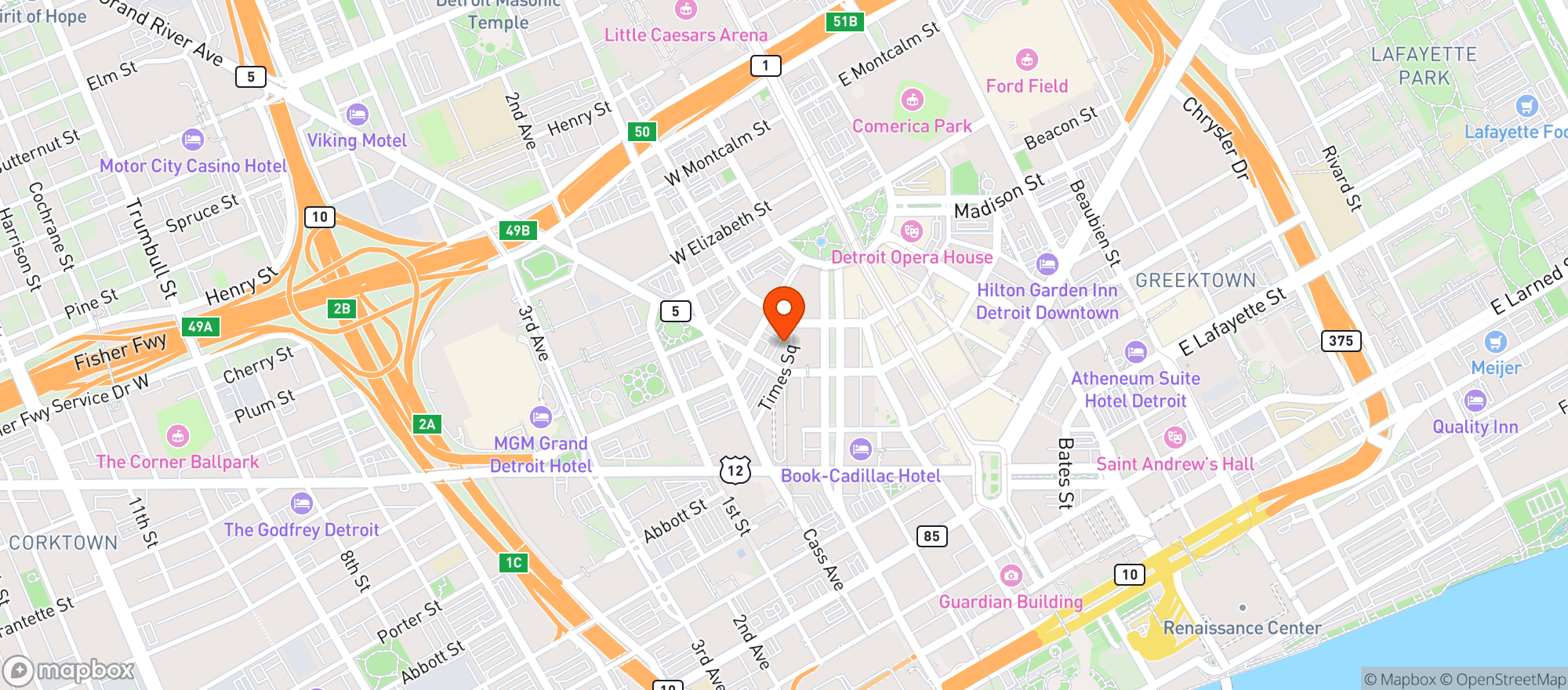 Map showing Savannah Blue