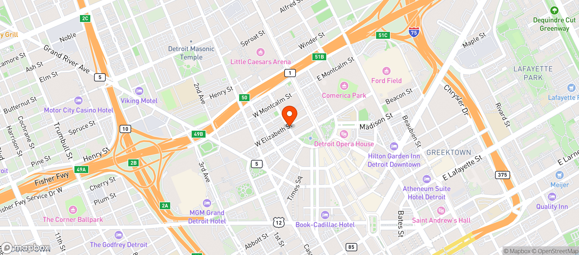 Map showing Park Bar
