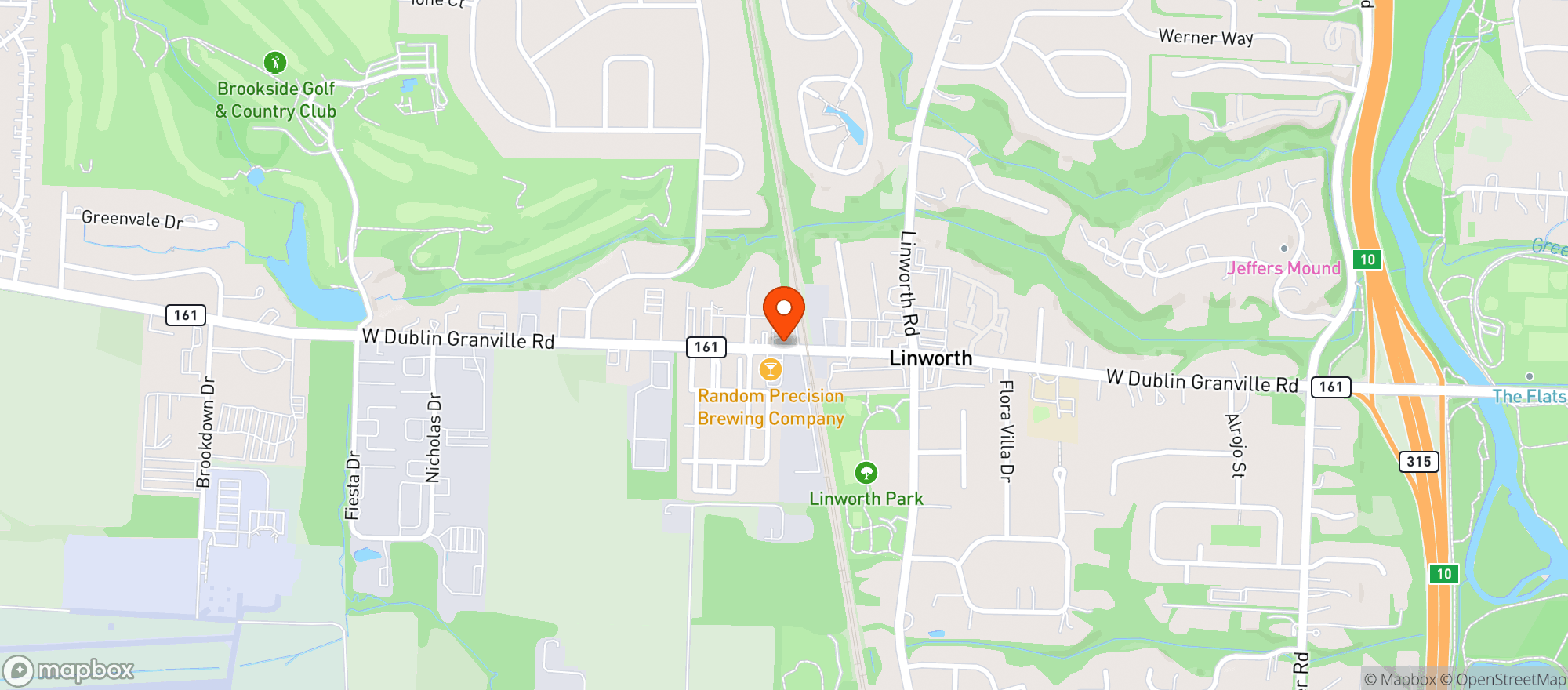 Map showing AARDVARK WINE & BEER
