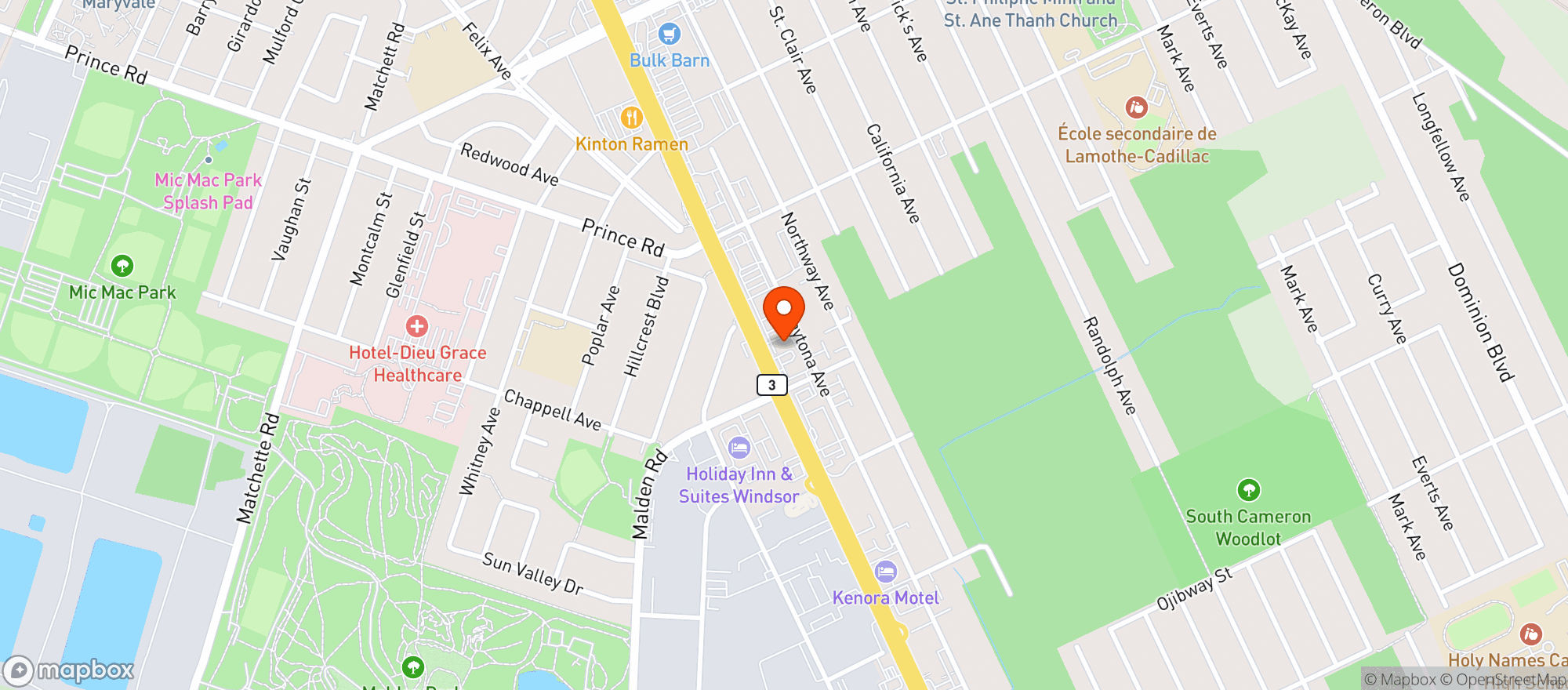 Map showing The We Store