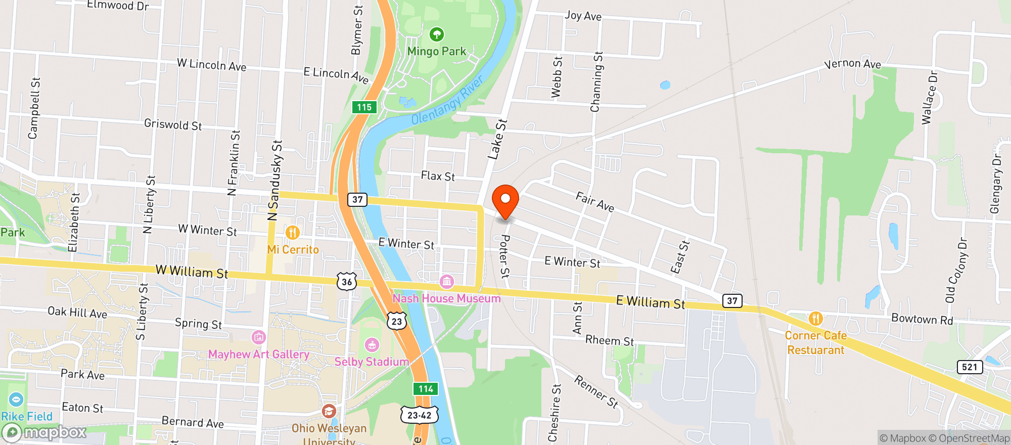 Map showing Sand Bar Station