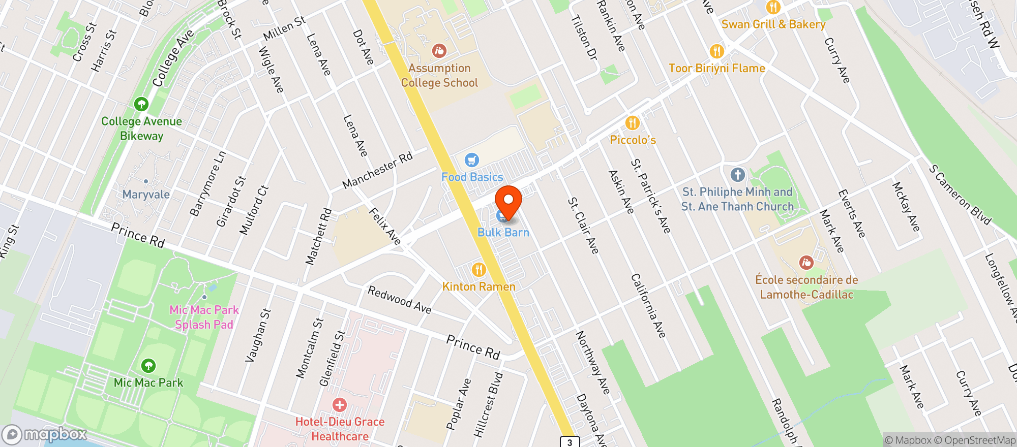Map showing SPIRITLEAF - AMBASSADOR PLAZA