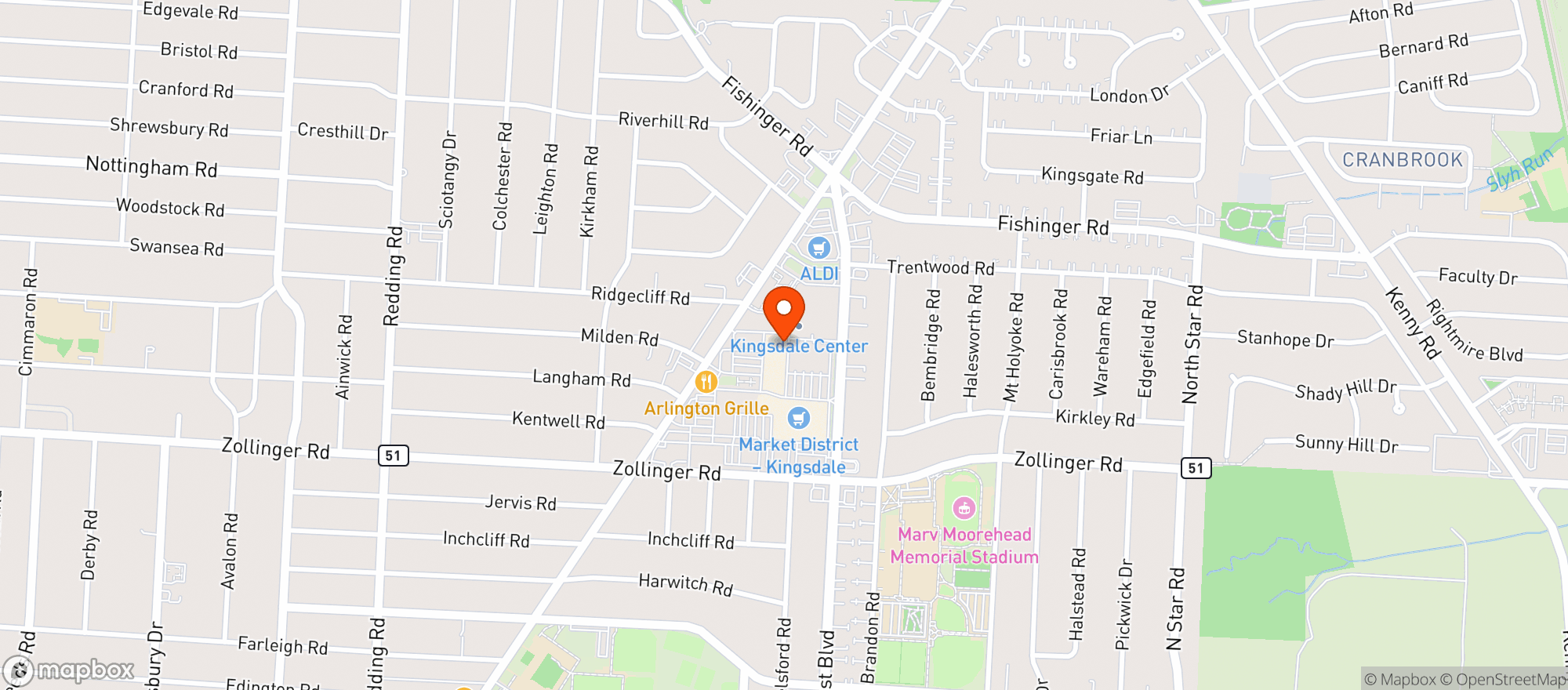 Map showing Don Tequila Mexican Grill