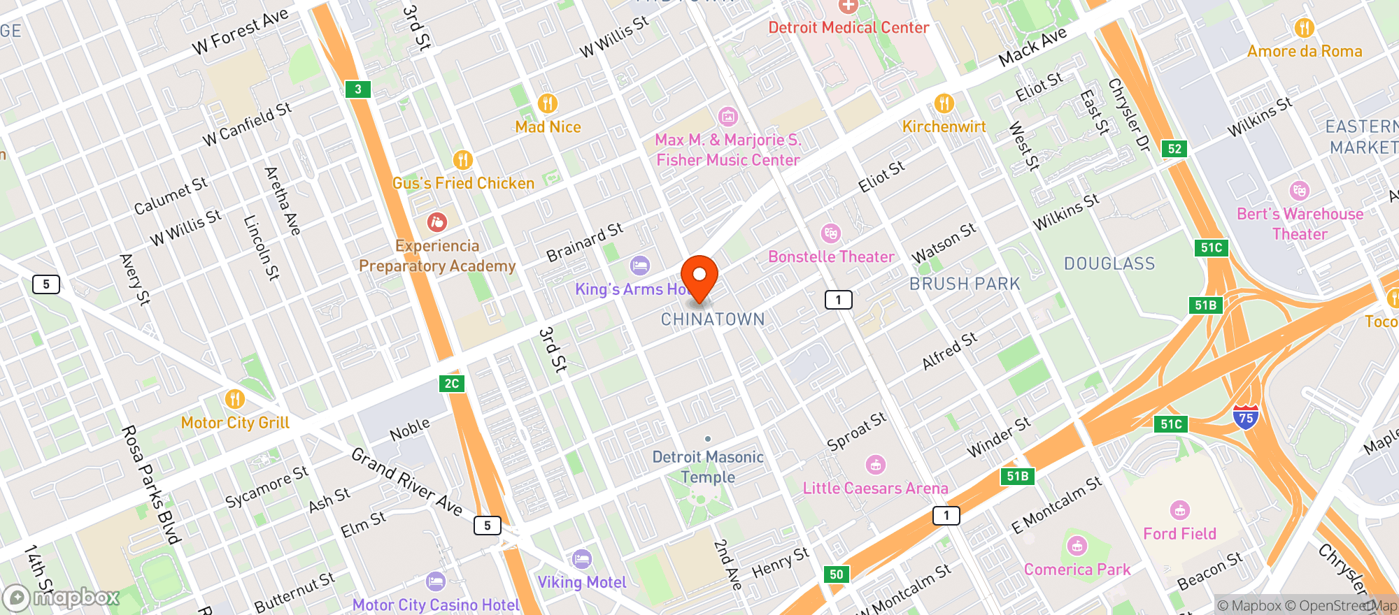 Map showing Meantime