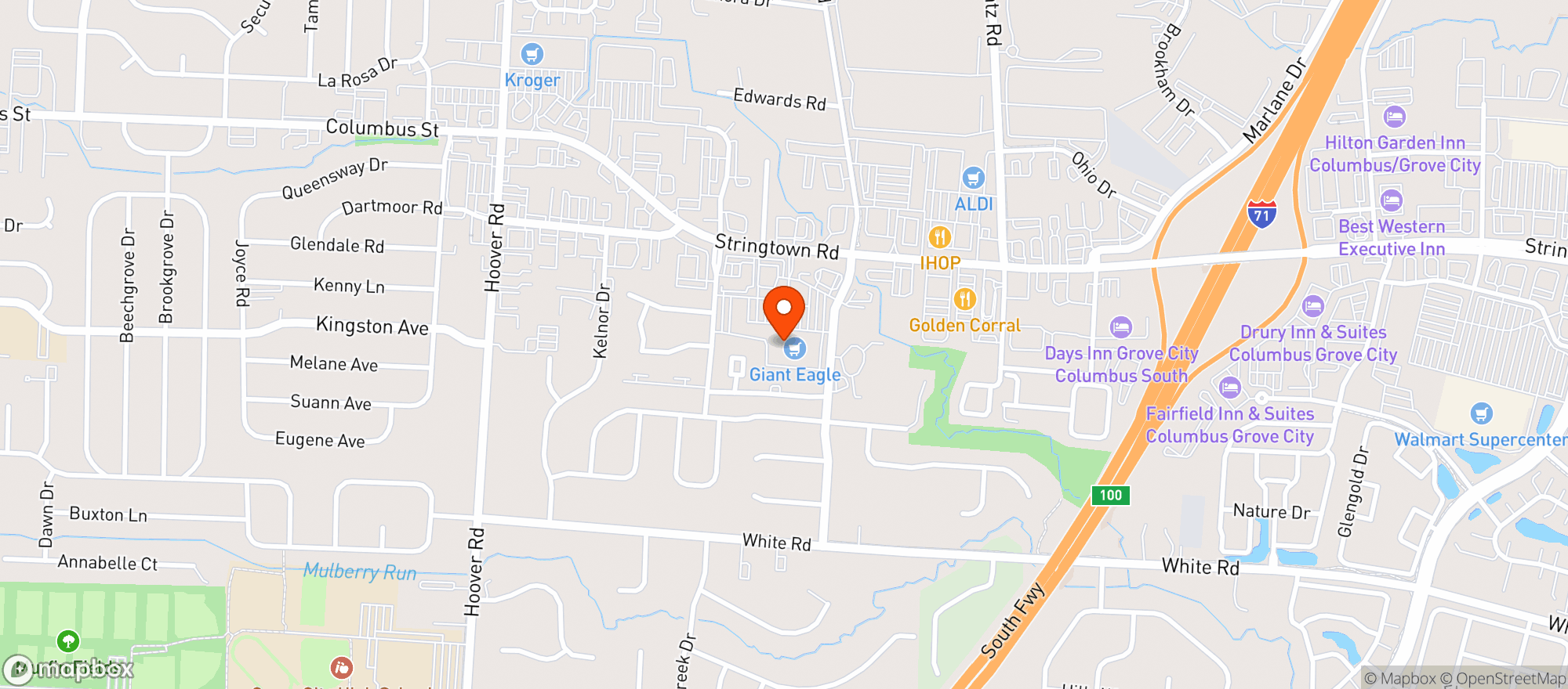 Map showing Giant Eagle